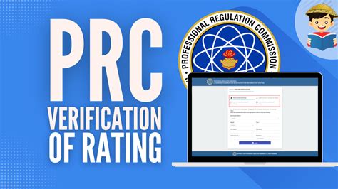 rating verification prc|prc online verification of ratings.